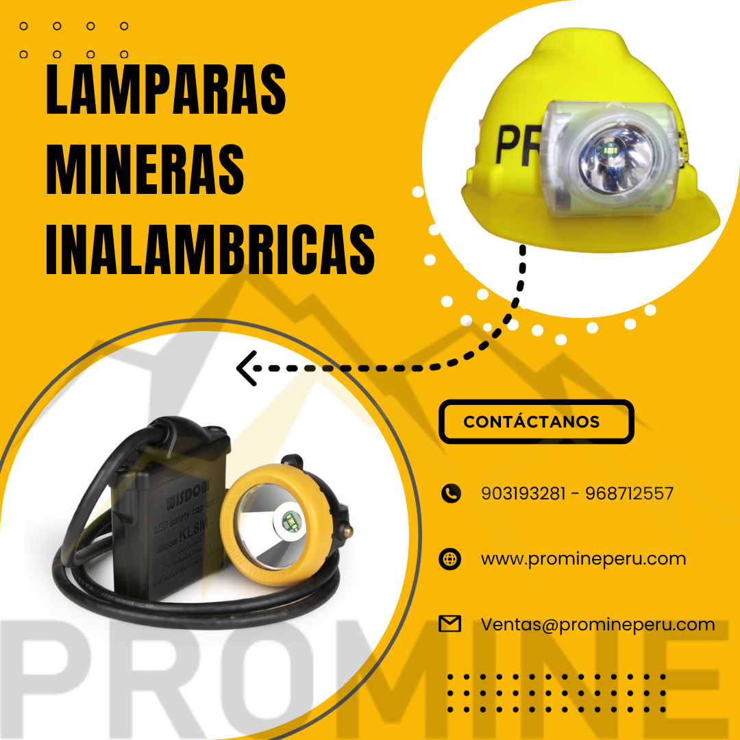 LAMPARAS MINERAS SOCAVON MINA PROMINE AQP 2023